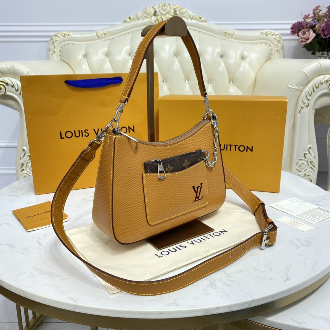 Louis Vuitton MARELLE Tote Handbag Epi Leather M80794 Honey Gold